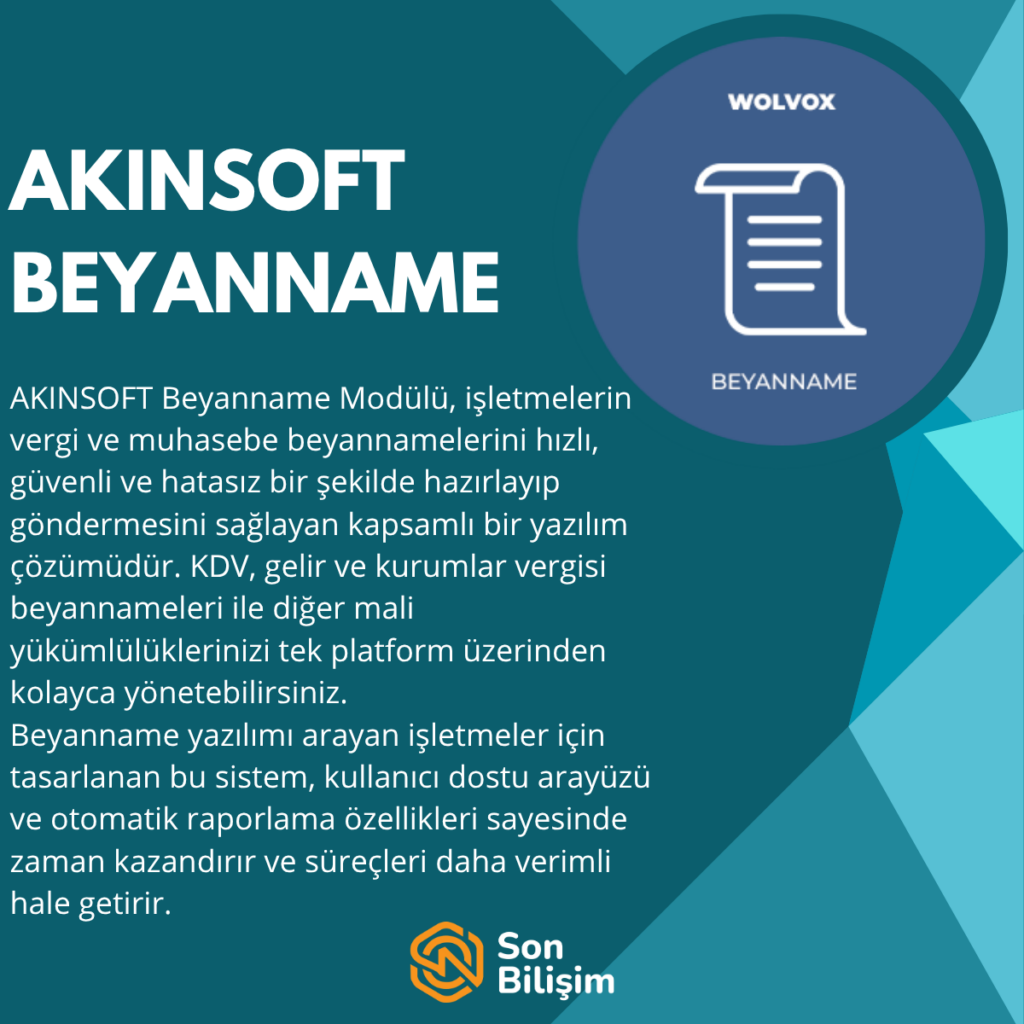 akinsoft beyanname